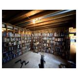 Large Book And Media Library