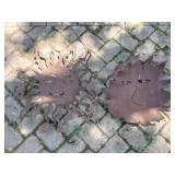 Metal Sun & Moon Yard Art