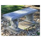 United States Navy Concrete Garden Bench