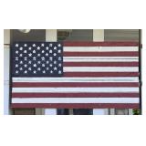 Signed Folk Art American Flag