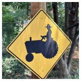 Tractor Crossing Sign