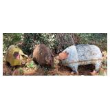Sheet Metal Pig Yard Sculptures