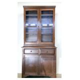 Walnut Step Back Cabinet