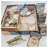 Travel Clocks & Wrist Watch Parts Etc