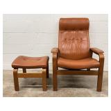 Ekornes Stressless Recliner and Ottoman