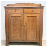 Walnut Two-Door Jelly Cupboard