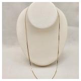 14K Gold Serpentine Link Necklace