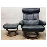 Ekornes Stressless Recliner and Ottoman