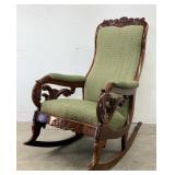 Fancy Upholstered Rocking Chair