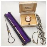 Dip Pen in Box Watch Chain & Vintage Etc.