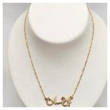 750 / 18K Gold Arabic Name Necklace