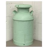 Painted Metal Milk Can