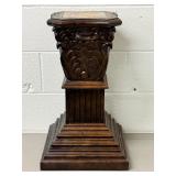 Carved Pedestal Stand