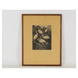 Benson B. Moore Signed Etching