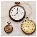 Elgin & Admiral Pocket Watches + A.Schild