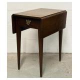 Walnut Drop Leaf Stand Table