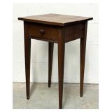 Walnut Single Drawer Stand Table