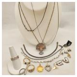 Silver Jewelry Necklaces Bracelet Earrings Etc.