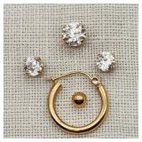 14K Gold Single Pierced Earrings (5)