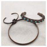 Silver Bracelets NYE Childs, Native Type Etc