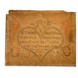 1829 Stony Creek Artist Fraktur & Original Frame