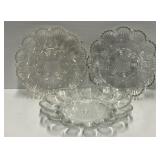 Clear Pressed Glass Serving Dishes