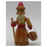 Carved Wood Folk Figure