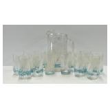 Sailboat Pitcher and Glass Set