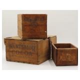 Vintage Wooden Shipping Crates