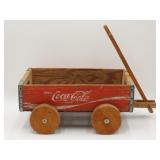 Coca-Cola Wooden Pull Wagon