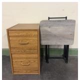 File Cabinet and TV Trays