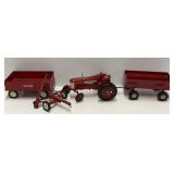 Farmall 350 Toy Tractor and Implements