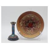 Carnival Glass Grape Pattern Pieces