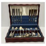 Flatware Set in Wood Case