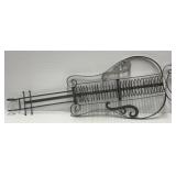 Violin Form Metal Wall Rack