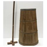 Wooden Butter Churn with Dasher