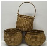 Woven Fishing Creel Baskets