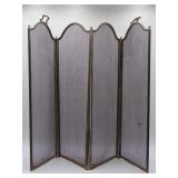 Brass Folding Fireplace Screen