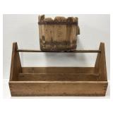 Wooden Tool Tote and Bucket