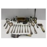 Assorted Silverplate & Metal Tableware