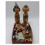 Kokeshi Lamps And Dolls