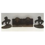 Cast Iron Western Bookends
