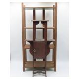 Wooden Display Shelf with Cabinet