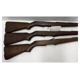 Three Wooden Gun Stocks