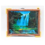 Framed Waterfall Lighted Picture