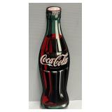 Coca-Cola Bottle Shaped Tin Sign