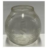 Clear Glass Ribbed Storage Jar