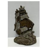 Cast Iron Sailing Ship Doorstop