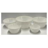 Fire-King White Mixing Bowls