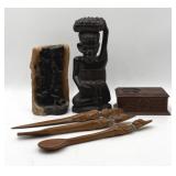 Carved Wood Souvenir and Figurines